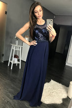 Load image into Gallery viewer, EVA &amp; LOLA DRESS NAVY 44005-2