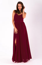 Load image into Gallery viewer, EVA&amp;LOLA  DRESS eggplant 51008-3