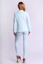 Load image into Gallery viewer, 4306-2 Pastel striped jacket - blue