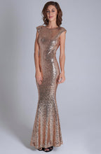 Load image into Gallery viewer, SOKY SOKA DRESS GOLD 53009-1