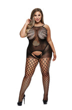 Load image into Gallery viewer, BACI BODYSTOCKING BLACK PATTERNED 50008-40