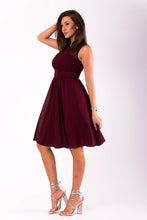 Load image into Gallery viewer, EVA&amp;LOLA  DRESS eggplant 51003-2
